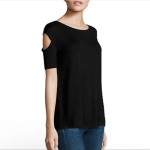 Rag and Bone Cold Shoulder Classic Blouse Top Basic Closet Staple Quiet Luxury